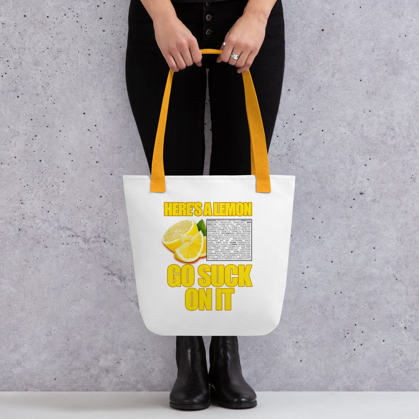 Suck A Lemon Tote bag