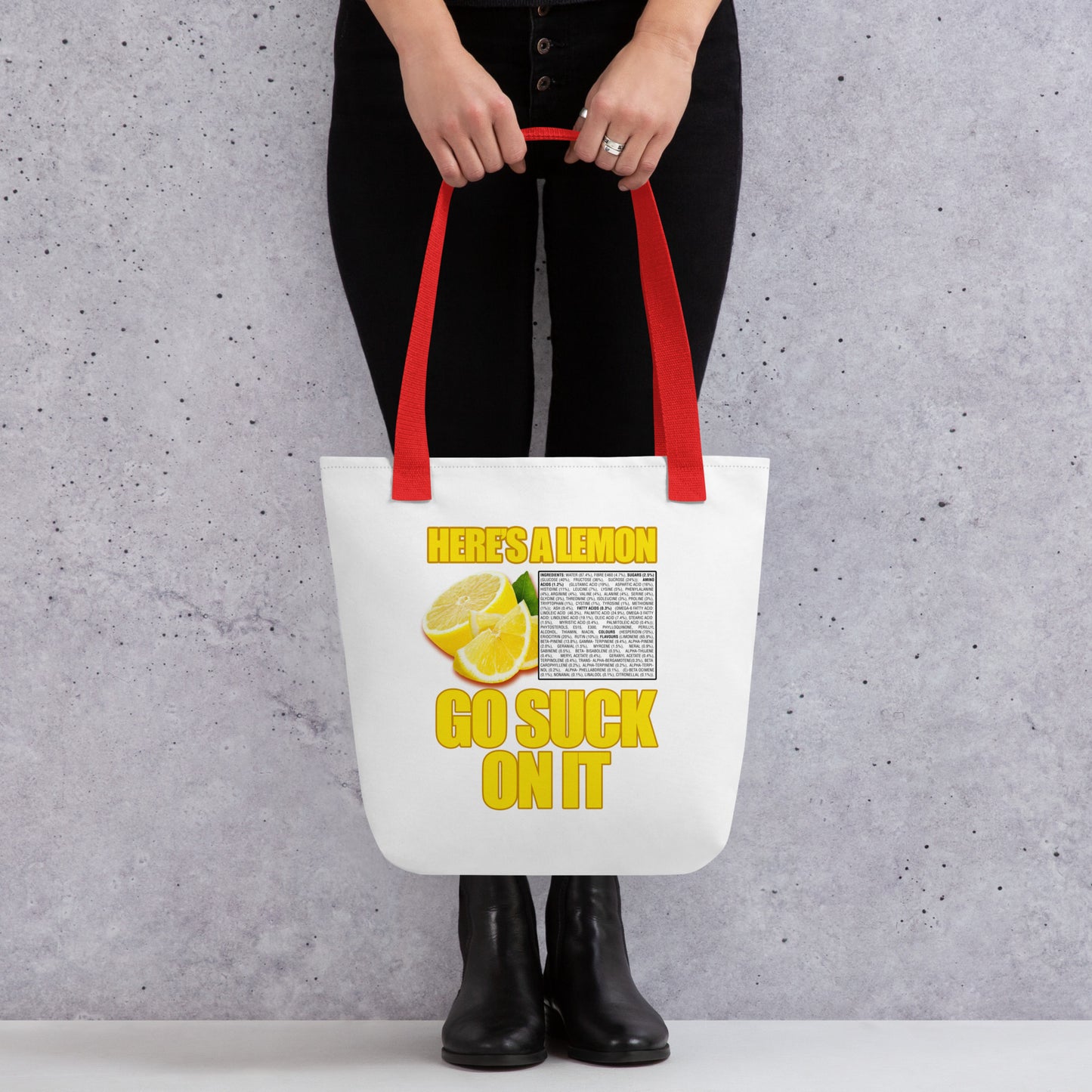 Suck A Lemon Tote bag