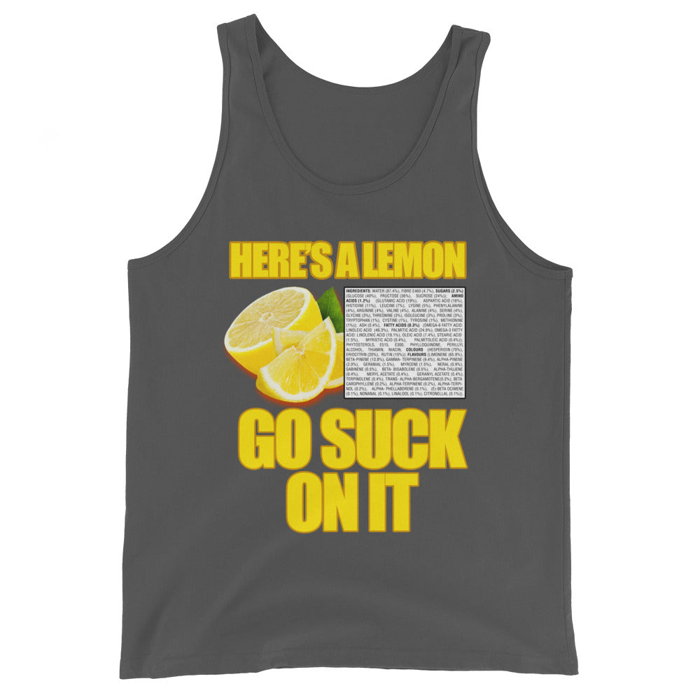 Suck A Lemon Men's Tank Top