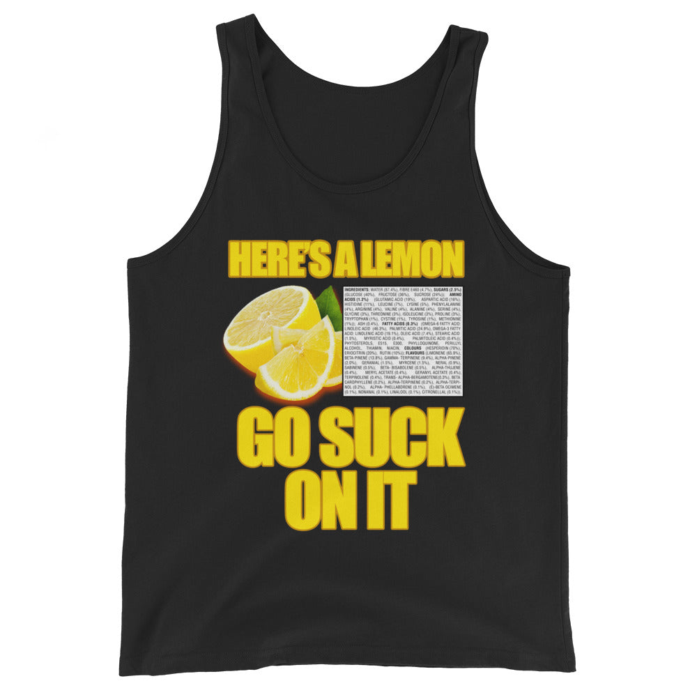 Suck A Lemon Men's Tank Top