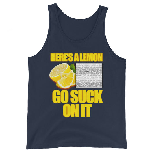 Suck A Lemon Men's Tank Top