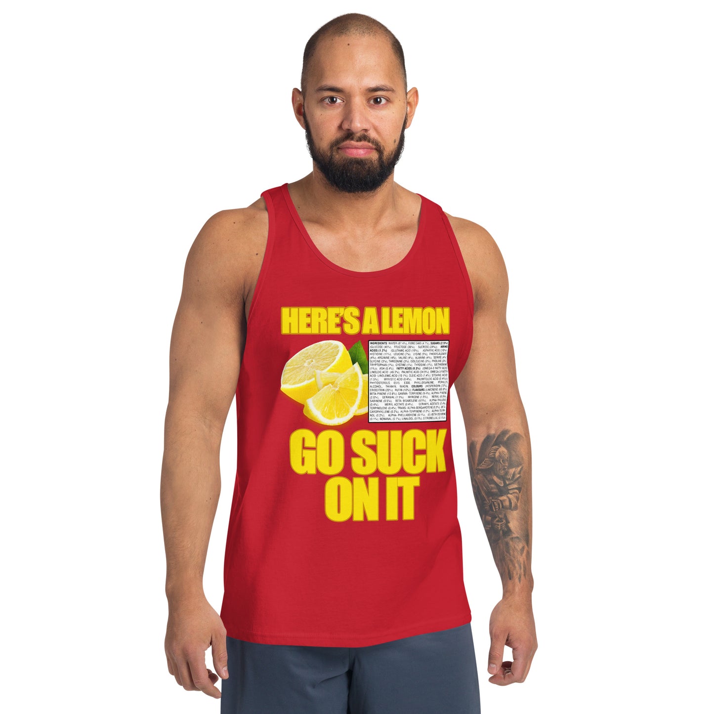 Suck A Lemon Men's Tank Top