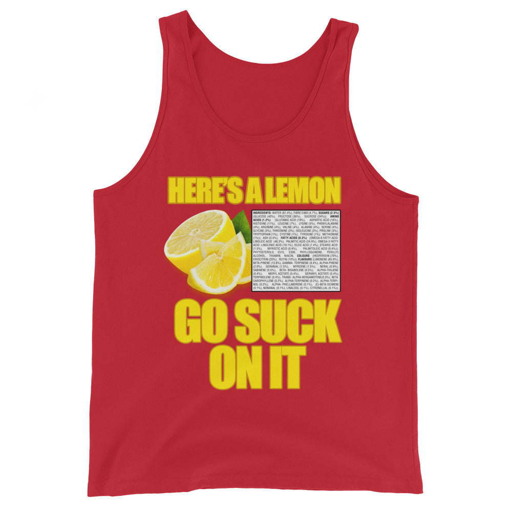 Suck A Lemon Men's Tank Top