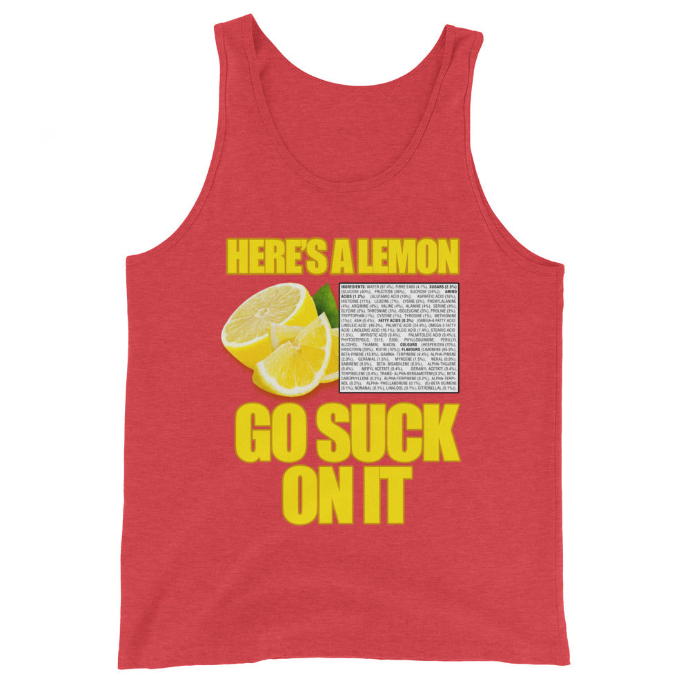 Suck A Lemon Men's Tank Top