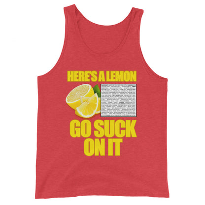 Suck A Lemon Men's Tank Top