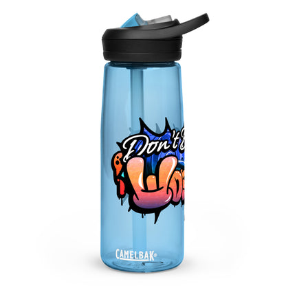 Don't Be Your Worst Graffiti Sports water bottle