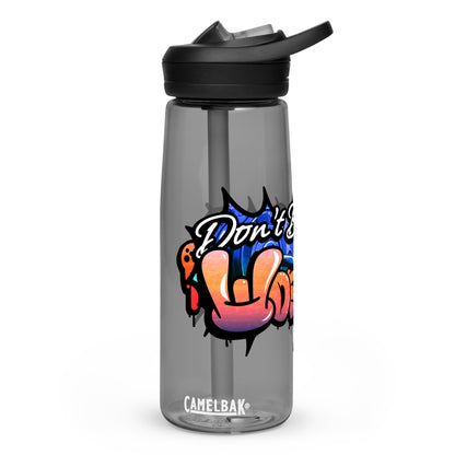 Don't Be Your Worst Graffiti Sports water bottle