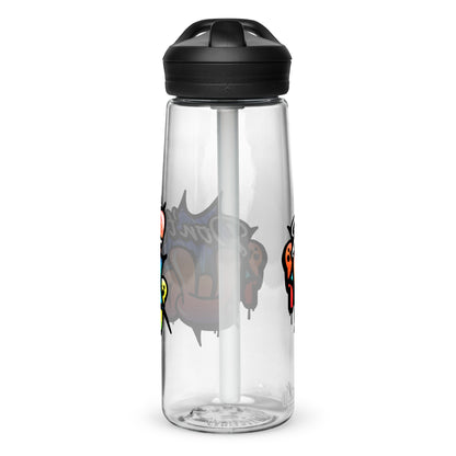 Don't Be Your Worst Graffiti Sports water bottle