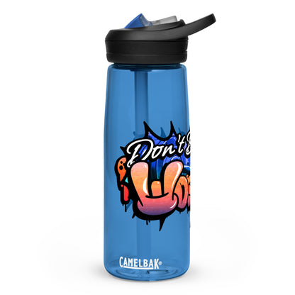 Don't Be Your Worst Graffiti Sports water bottle