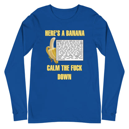 Here's A Banana Unisex Long Sleeve Tee