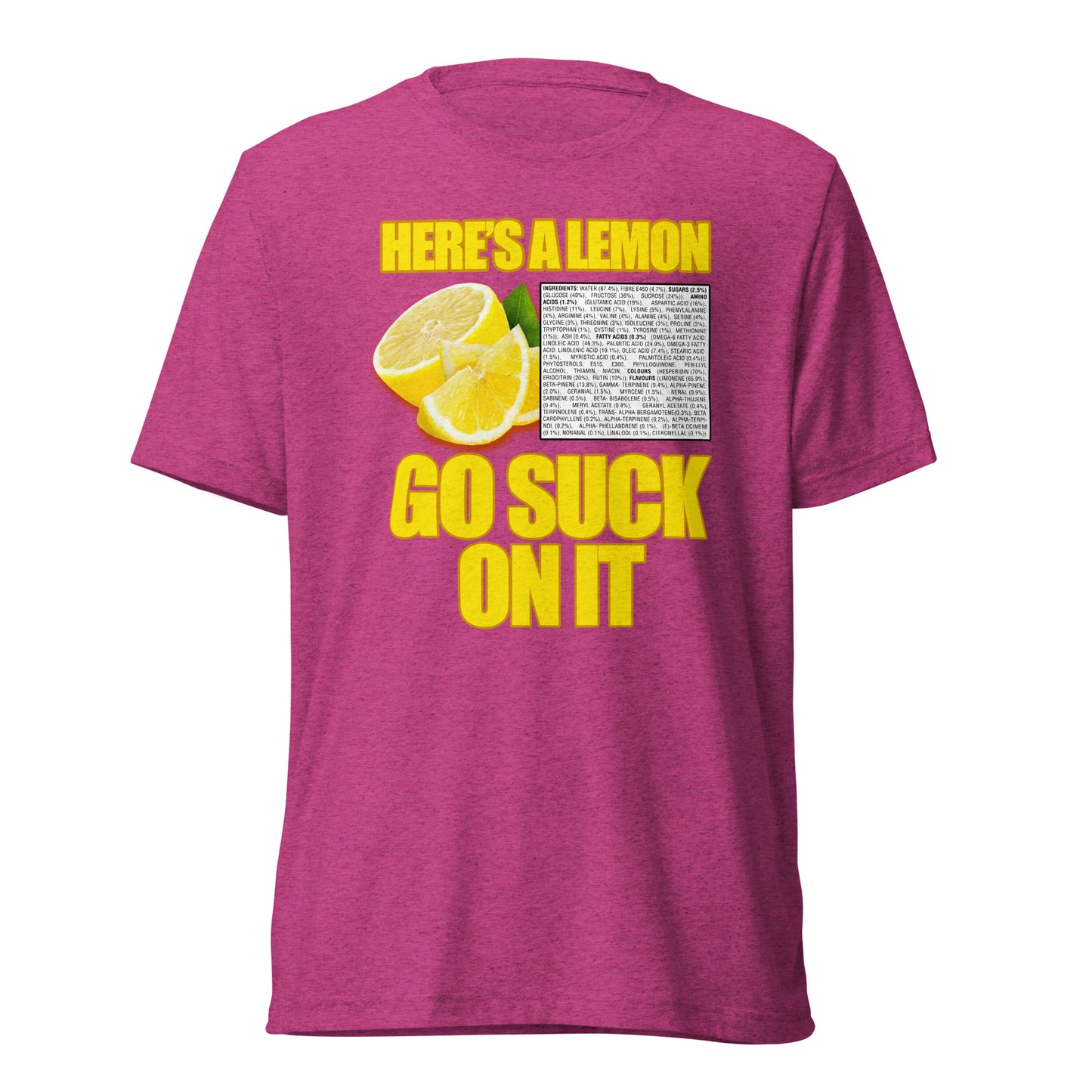 Suck A Lemon | Unisex Tri-Blend T-Shirt | Bella + Canvas 3413