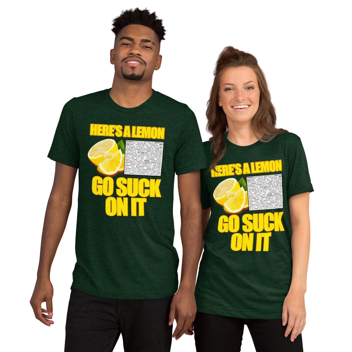 Suck A Lemon | Unisex Tri-Blend T-Shirt | Bella + Canvas 3413