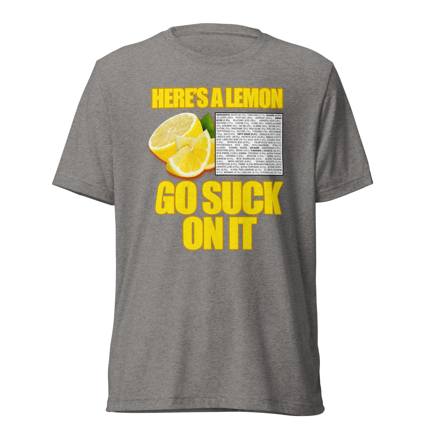 Suck A Lemon | Unisex Tri-Blend T-Shirt | Bella + Canvas 3413