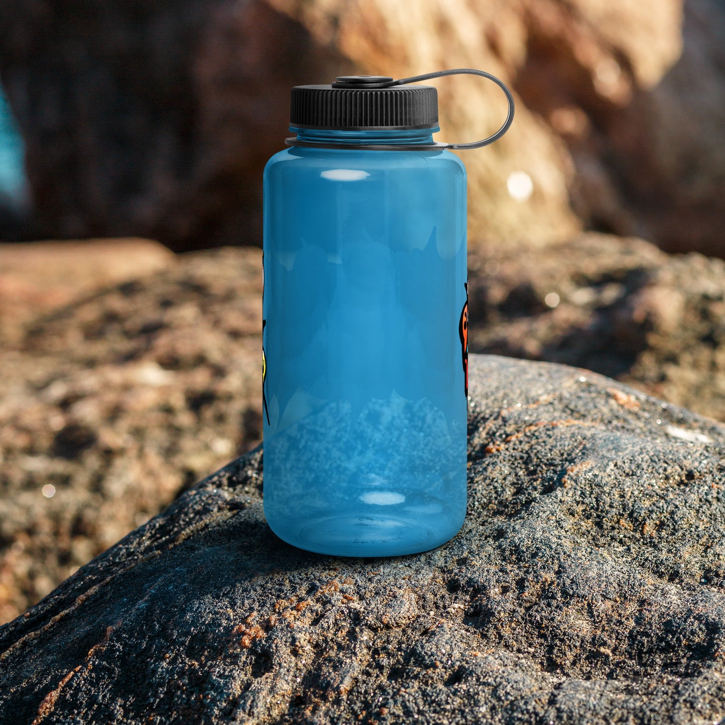 Don't Be Your Worst Graffiti Wide mouth plastic water bottle