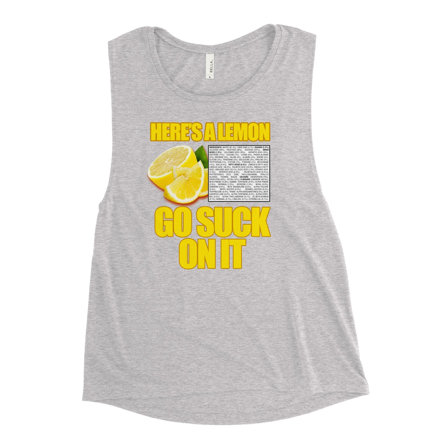 Suck A Lemon Ladies’ Muscle Tank