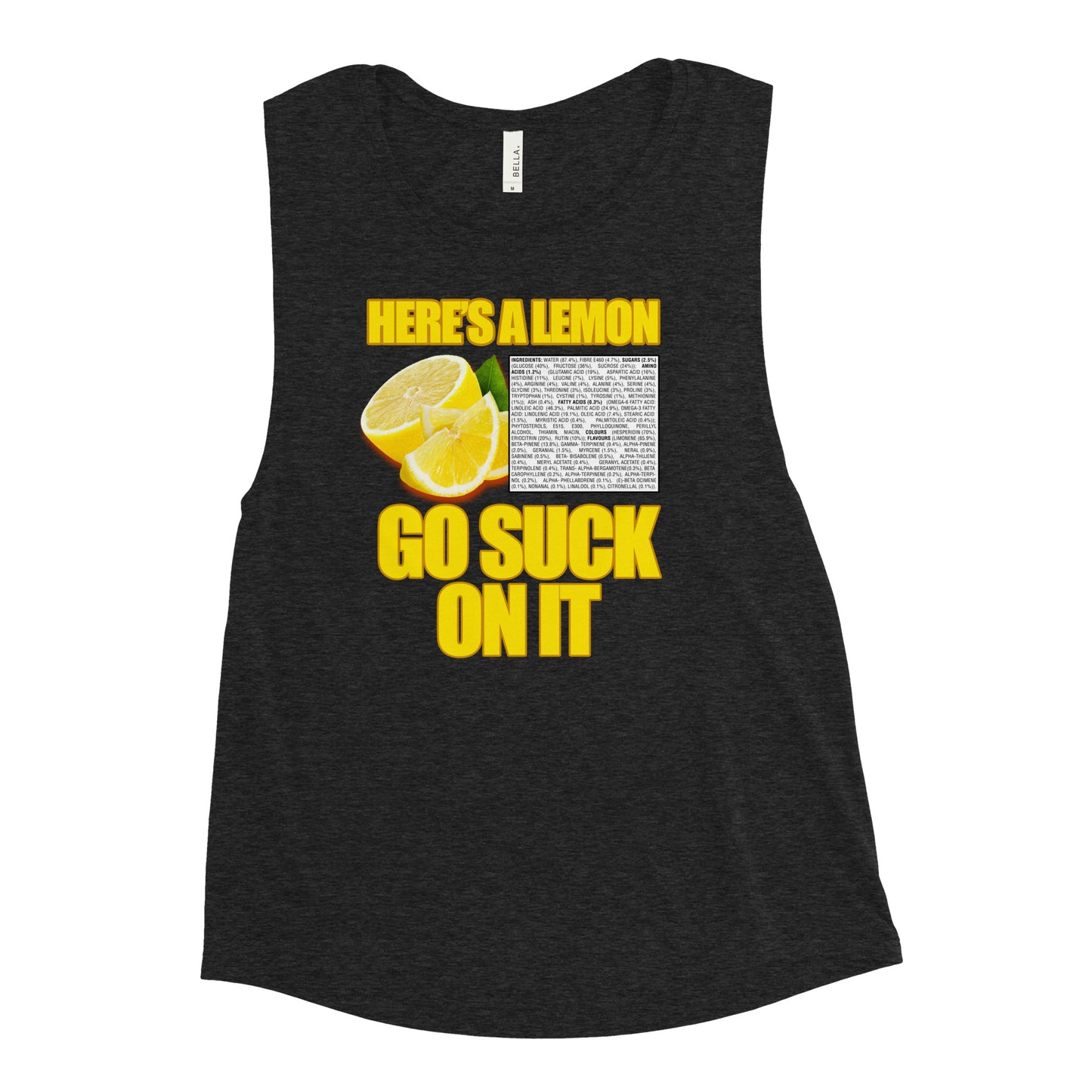 Suck A Lemon Ladies’ Muscle Tank