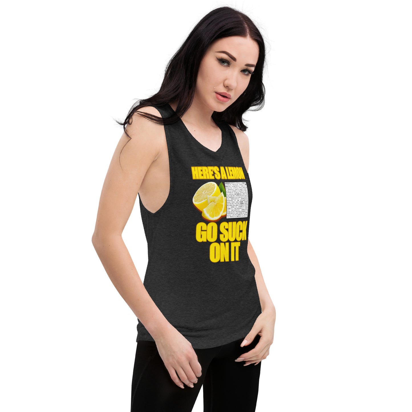 Suck A Lemon Ladies’ Muscle Tank