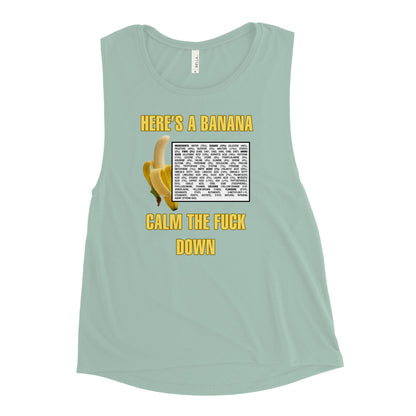 Here's A Banana Ladies’ Muscle Tank