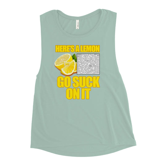 Suck A Lemon Ladies’ Muscle Tank