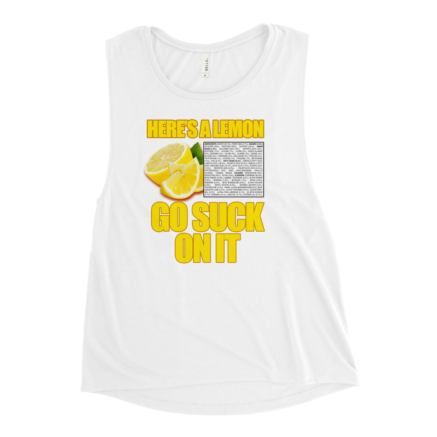 Suck A Lemon Ladies’ Muscle Tank